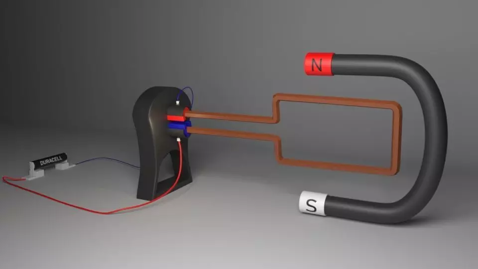 3D DC Moter generater Low-poly 3D model