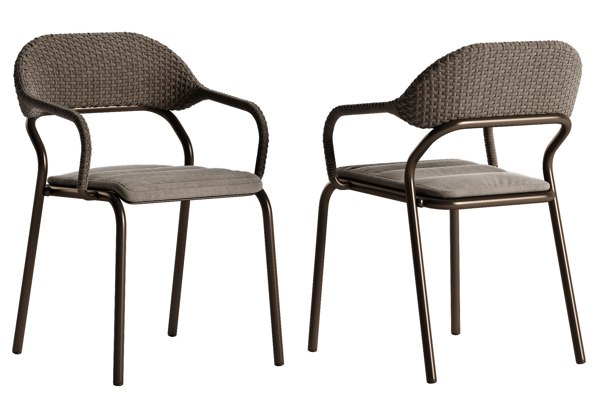 Varaschin Noss chair System table set 3D model_6