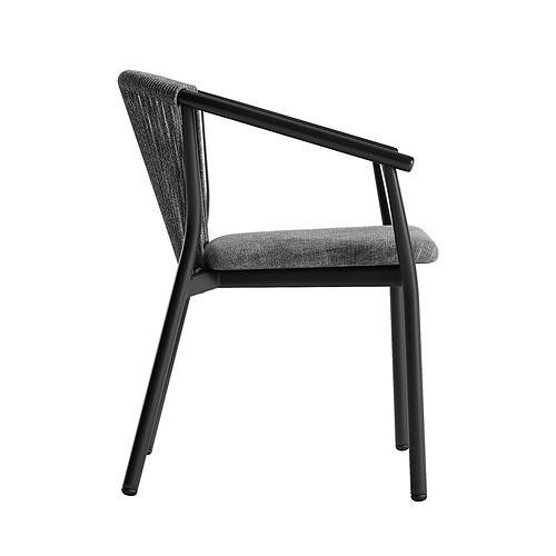 Varaschin Smart chair Ellisse table set 3D model 7