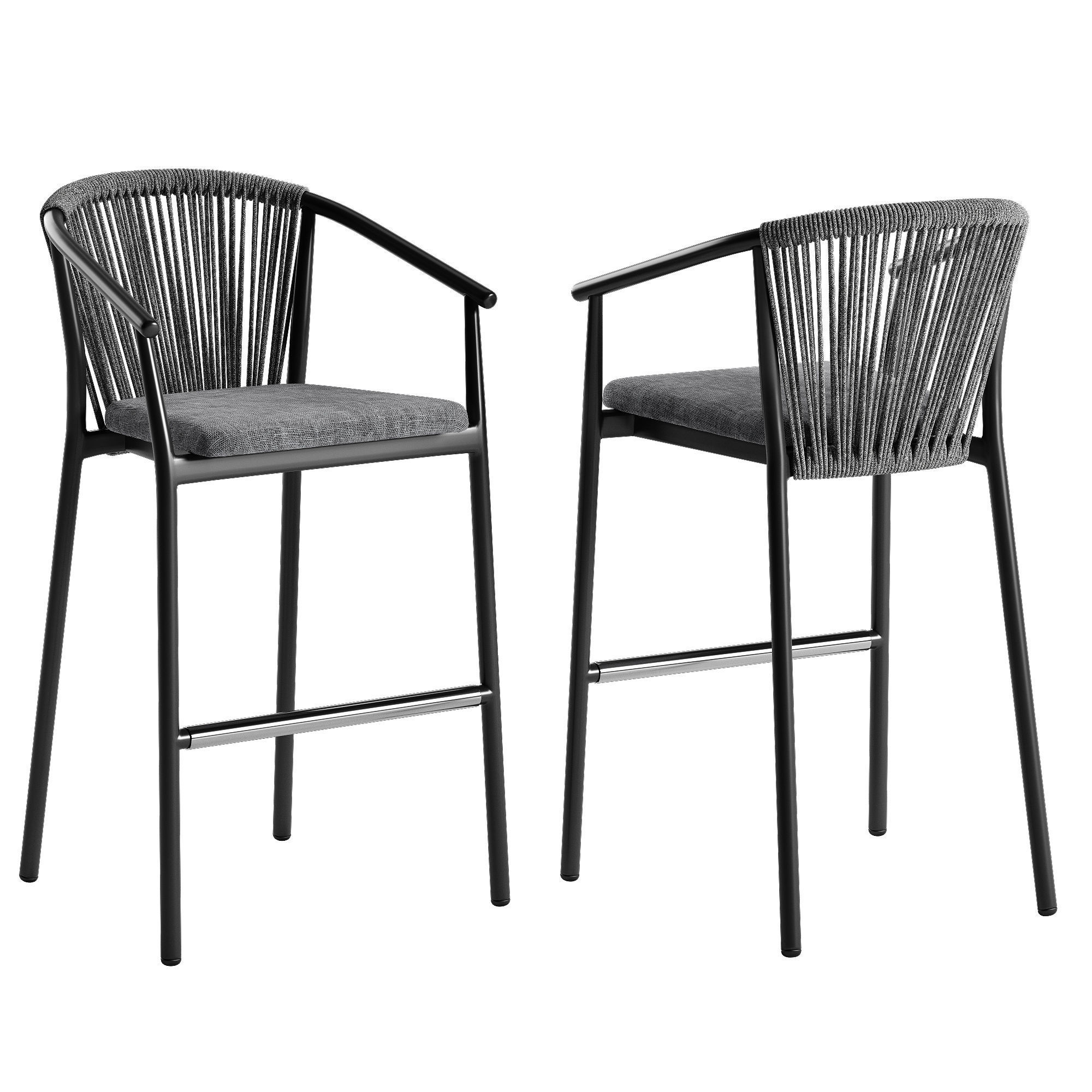 Varaschin Smart stool Plinto table set 3D model_6