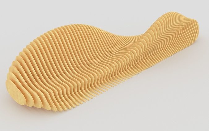 Parametric bench 12 3D model