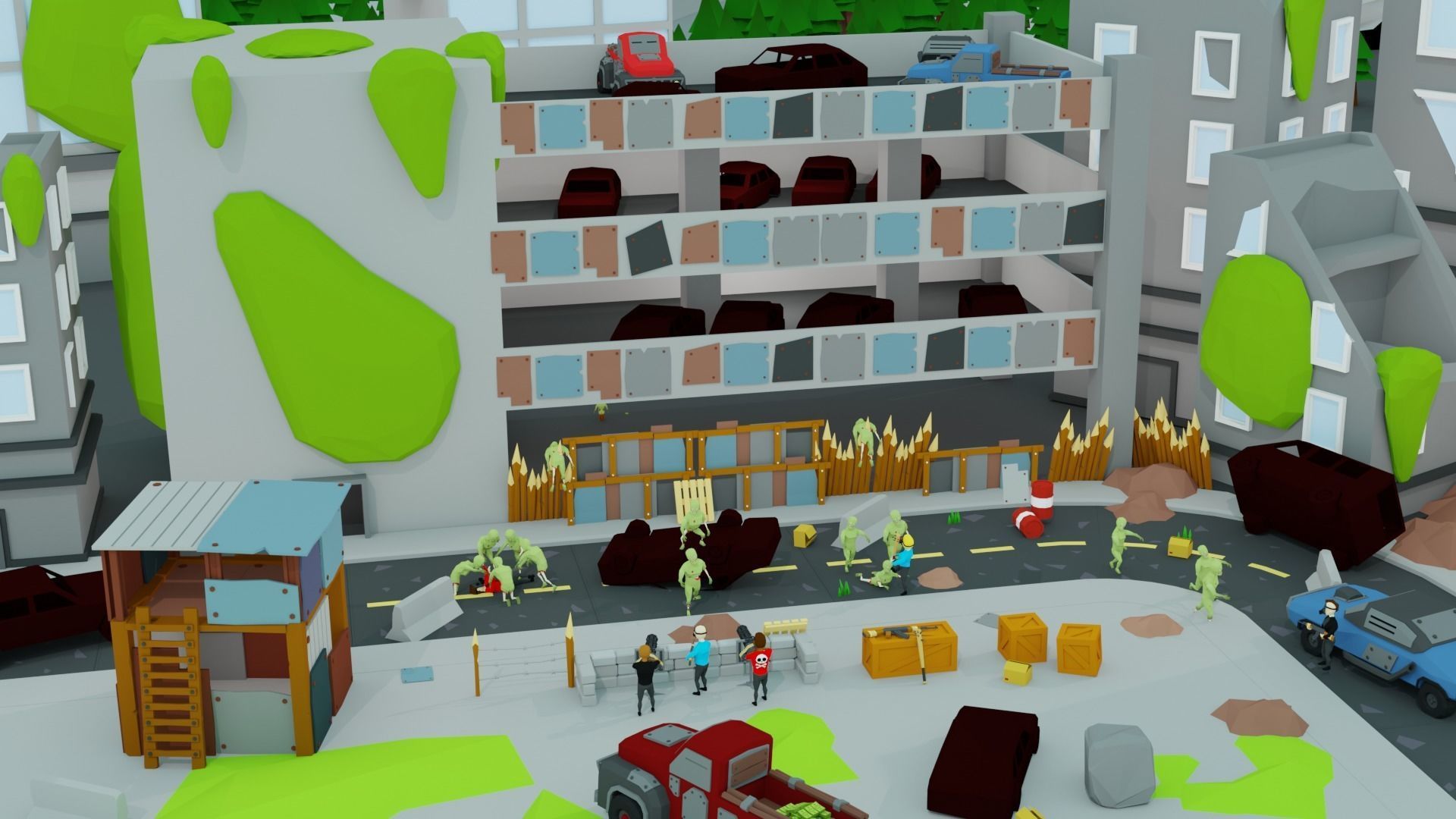 Epic Modular Apocalyptic Pack Low-poly 3D model_6