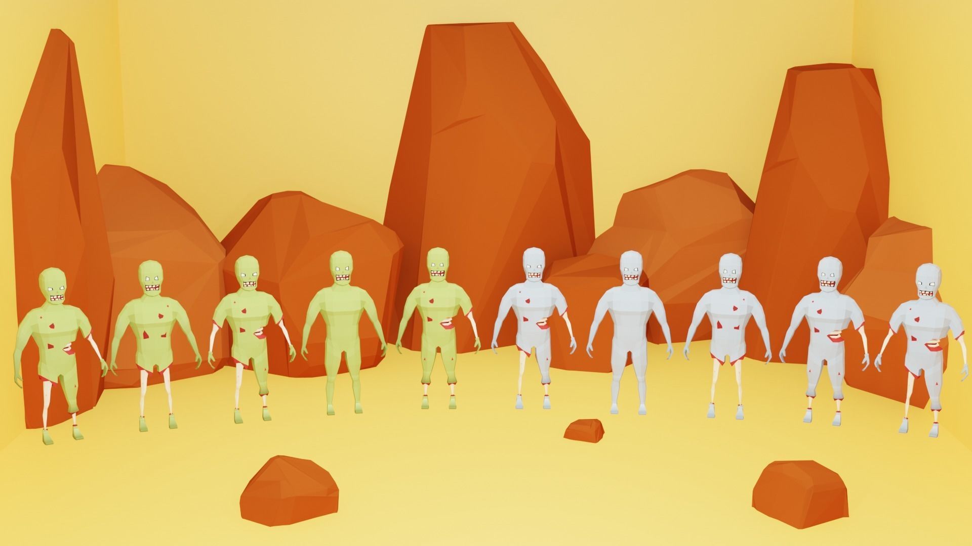 Epic Modular Apocalyptic Pack Low-poly 3D model_5