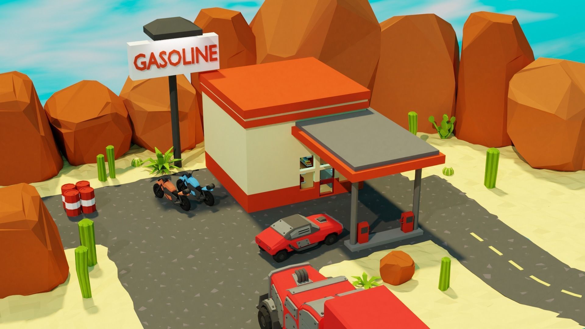 Epic Modular Apocalyptic Pack Low-poly 3D model_3