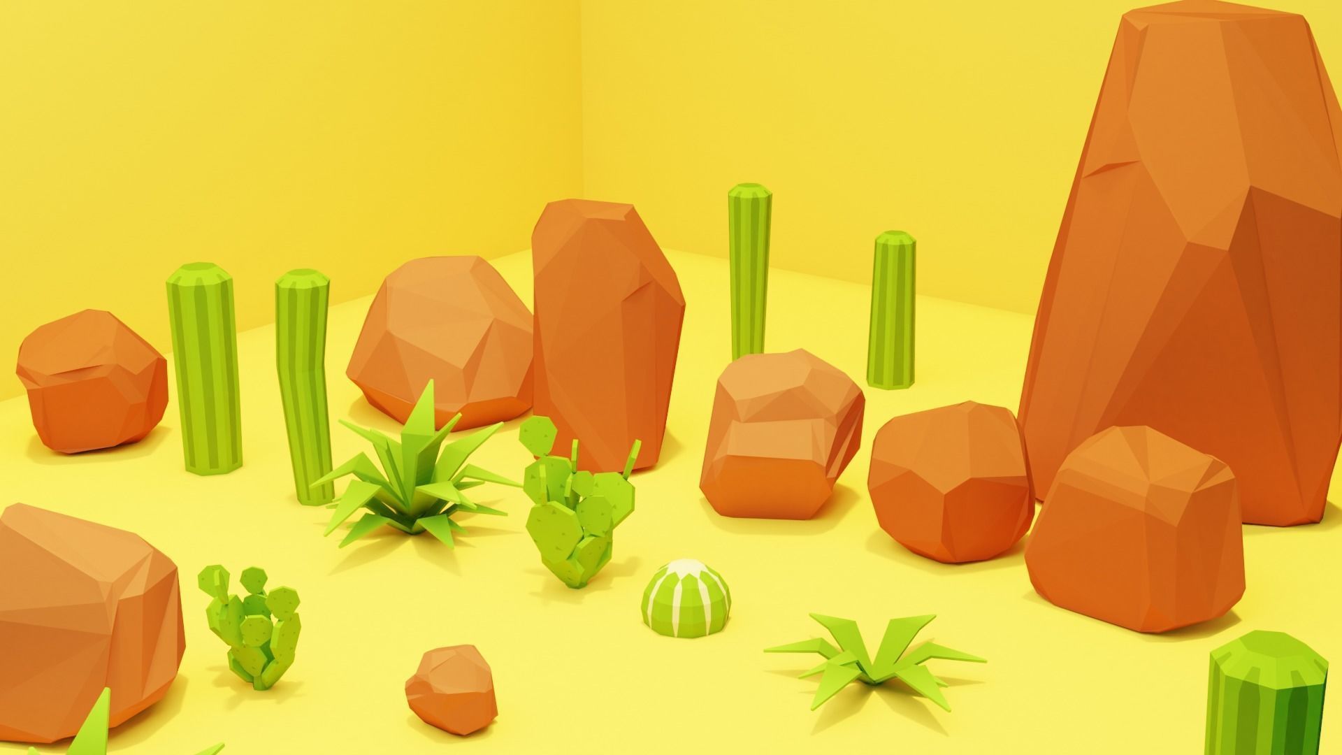 Epic Modular Apocalyptic Pack Low-poly 3D model_4