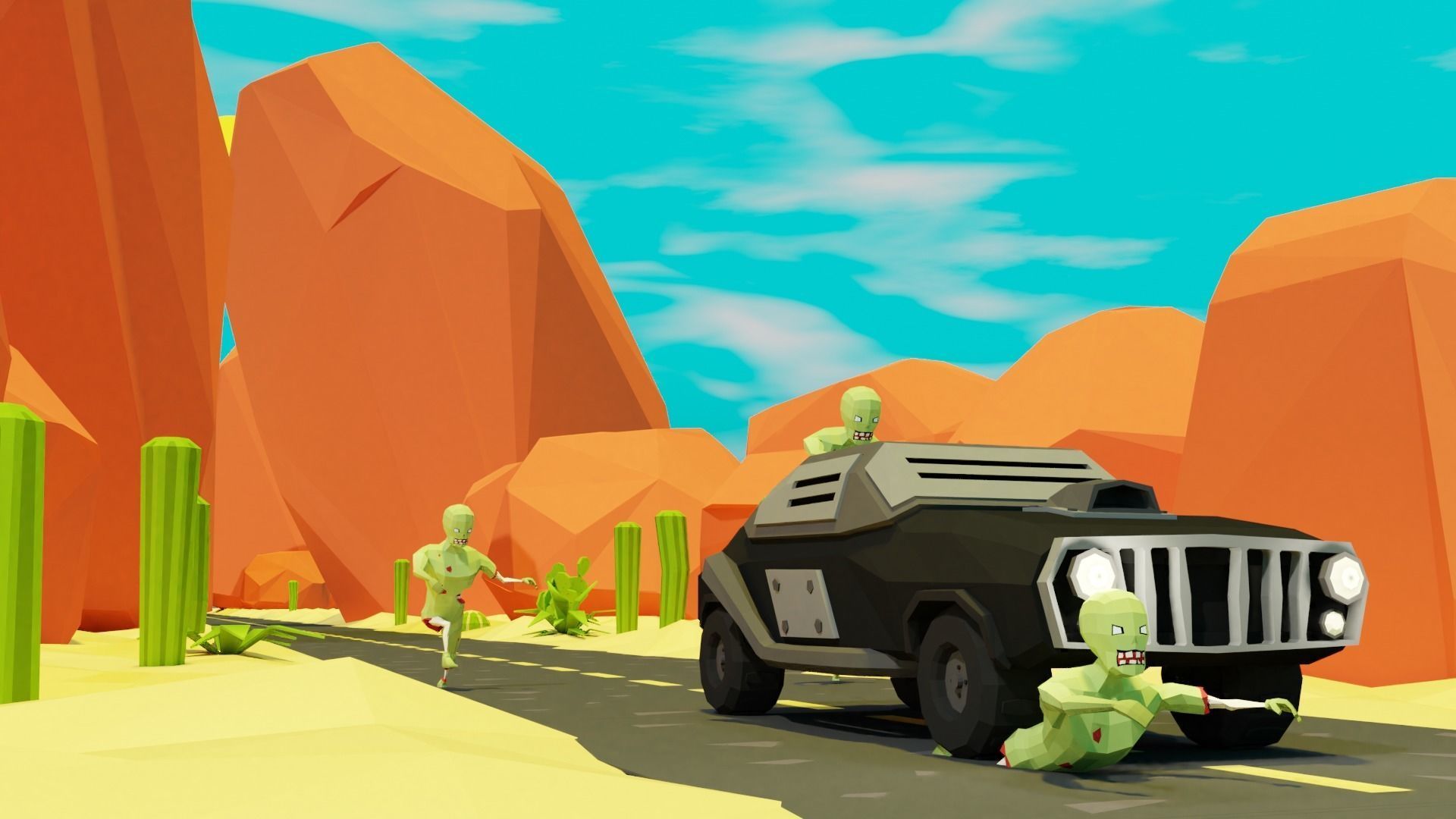 Epic Modular Apocalyptic Pack Low-poly 3D model_2