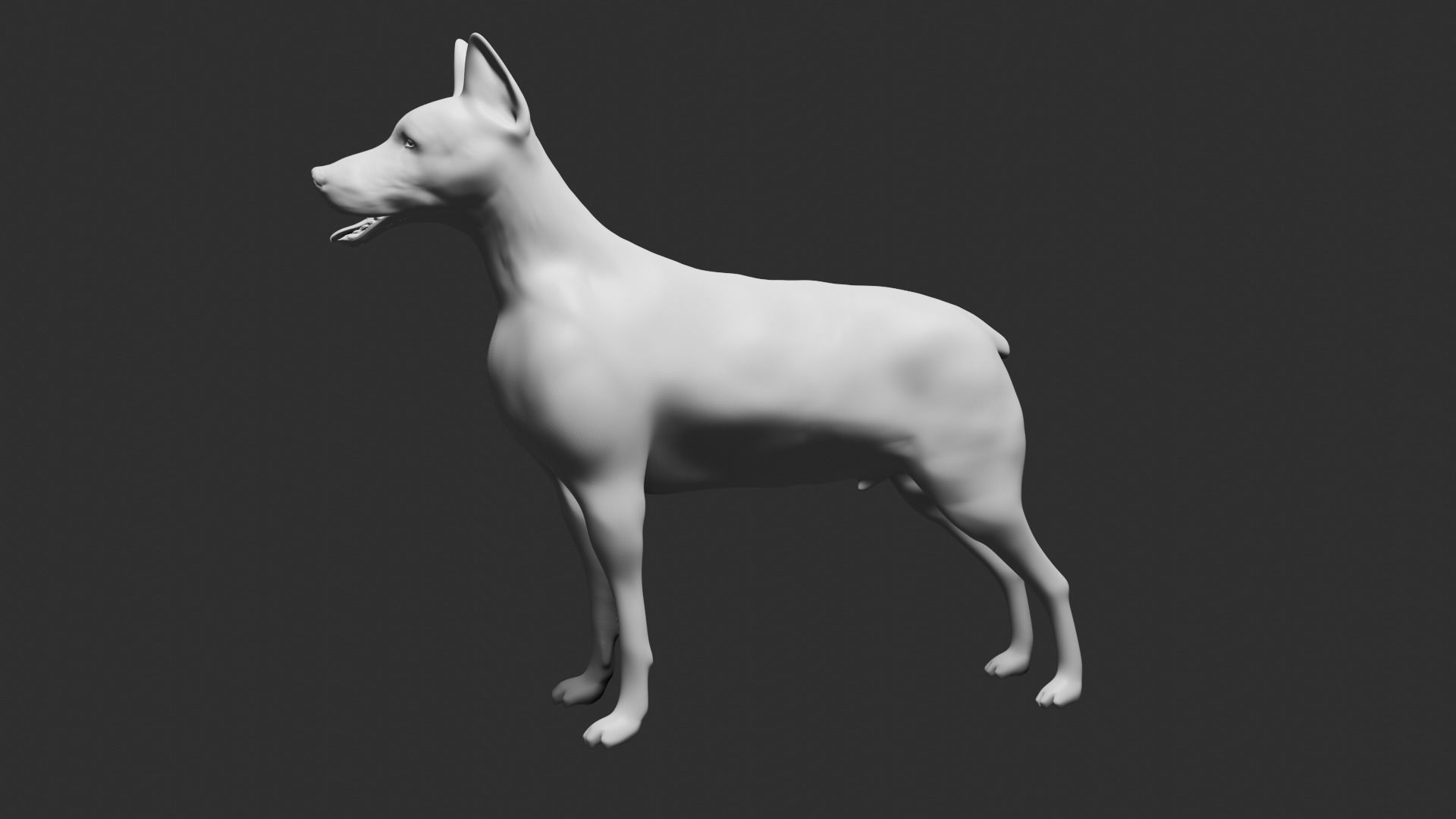 doberman dog 3D print model_3