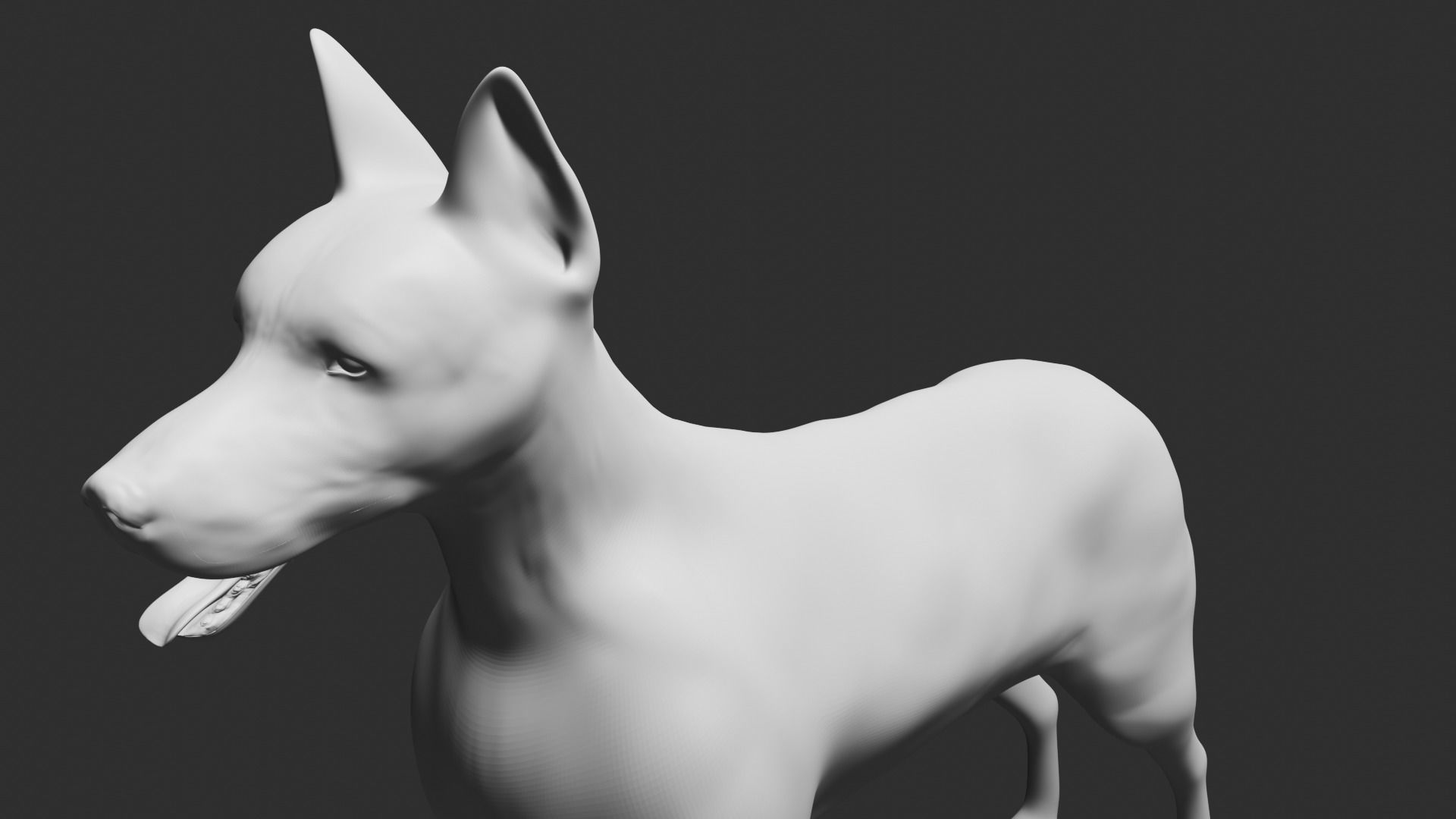 doberman dog 3D print model_9