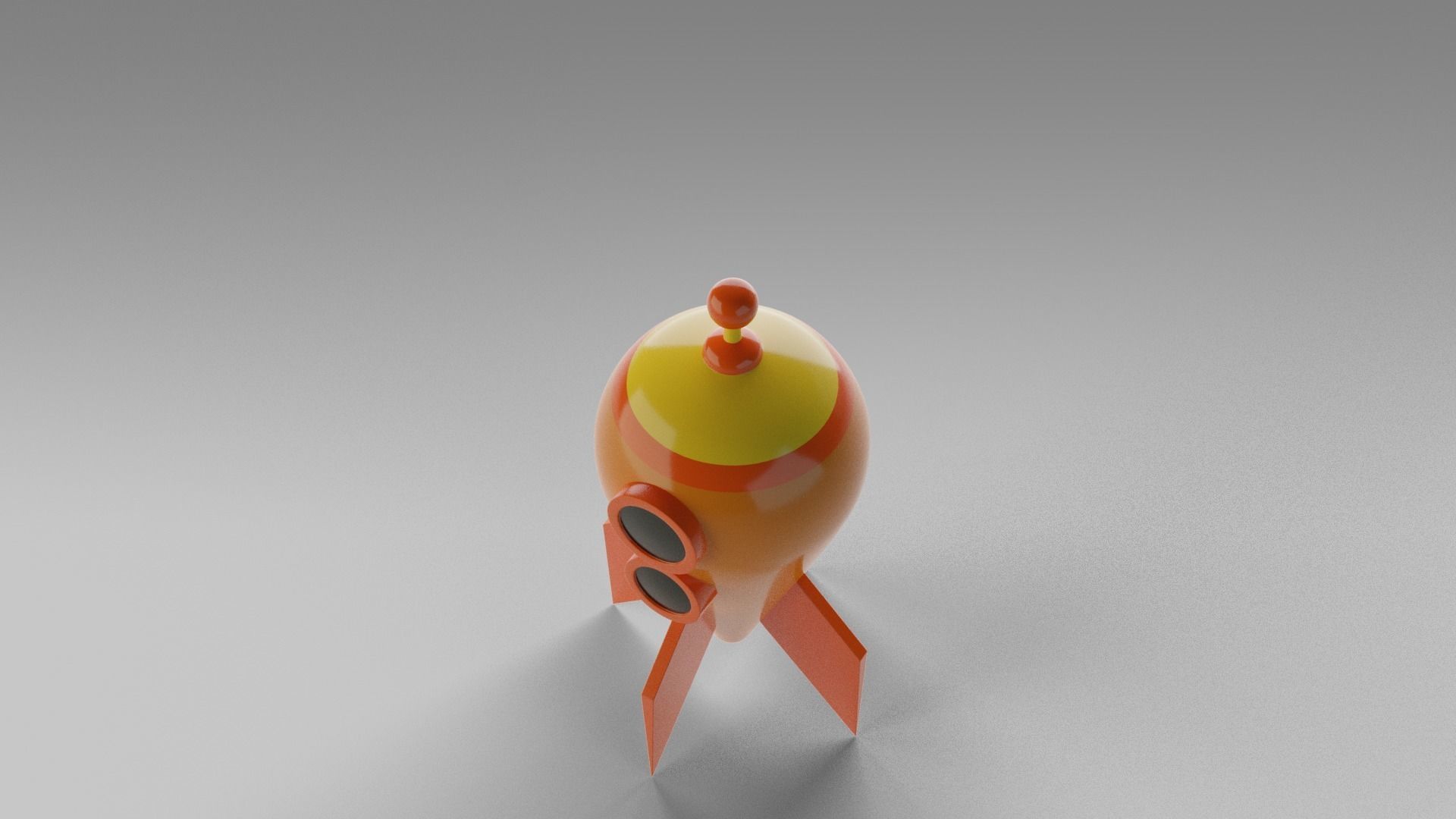 Cartoon Spaceships Pack Low-poly 3D model_12