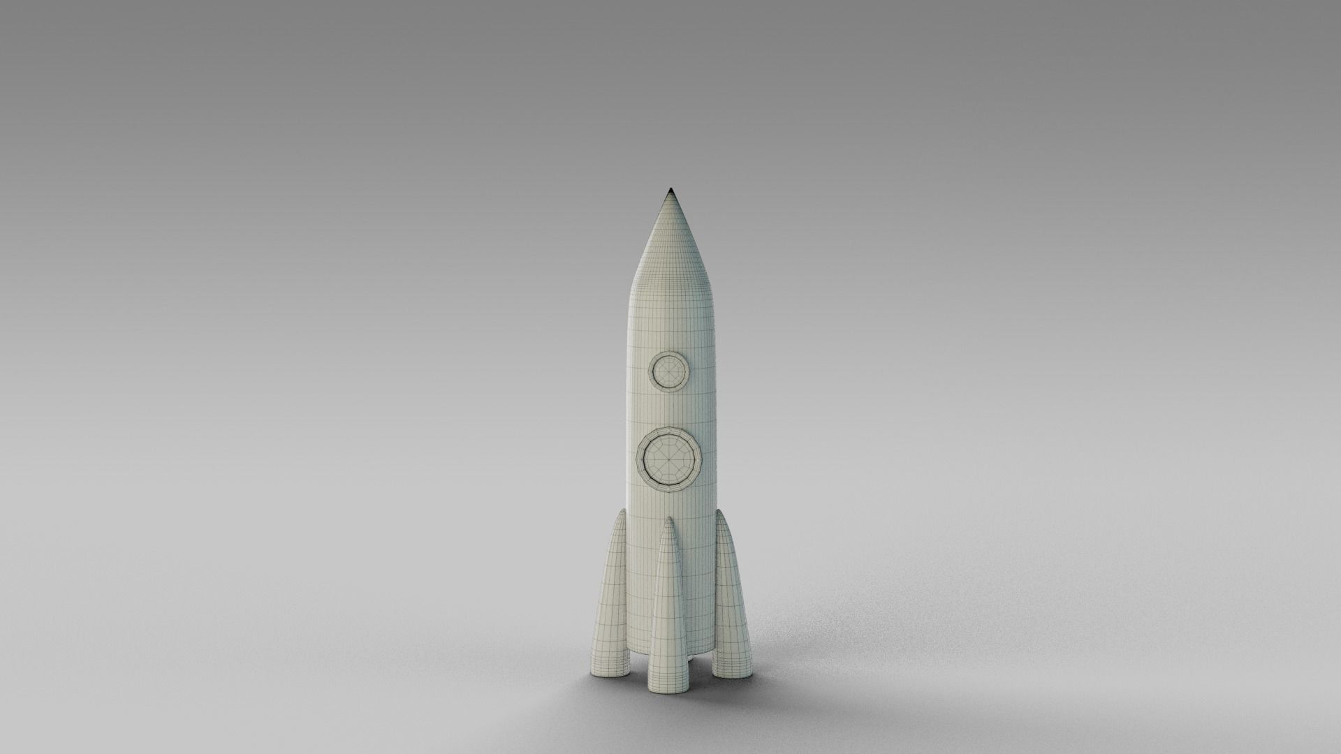 Cartoon Spaceships Pack Low-poly 3D model_7