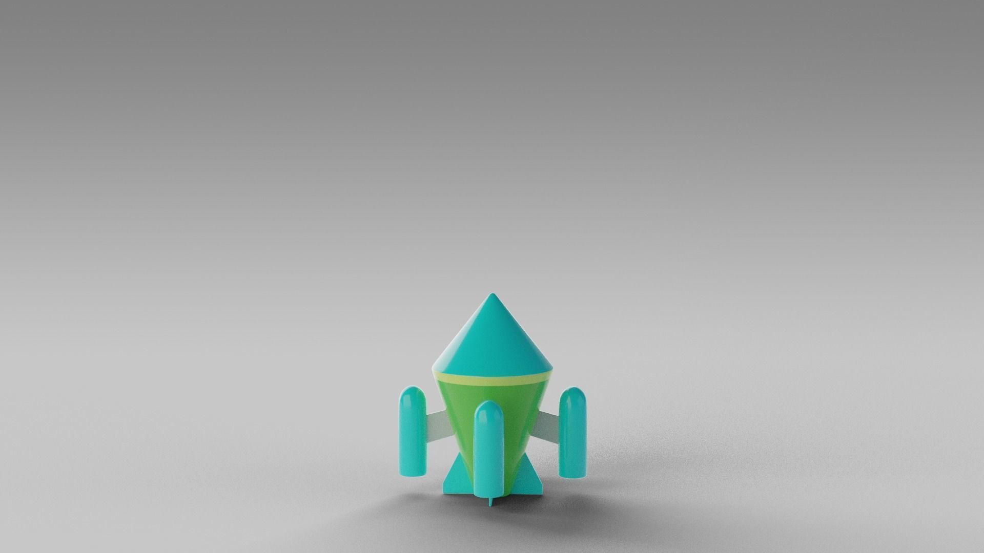 Cartoon Spaceships Pack Low-poly 3D model_15