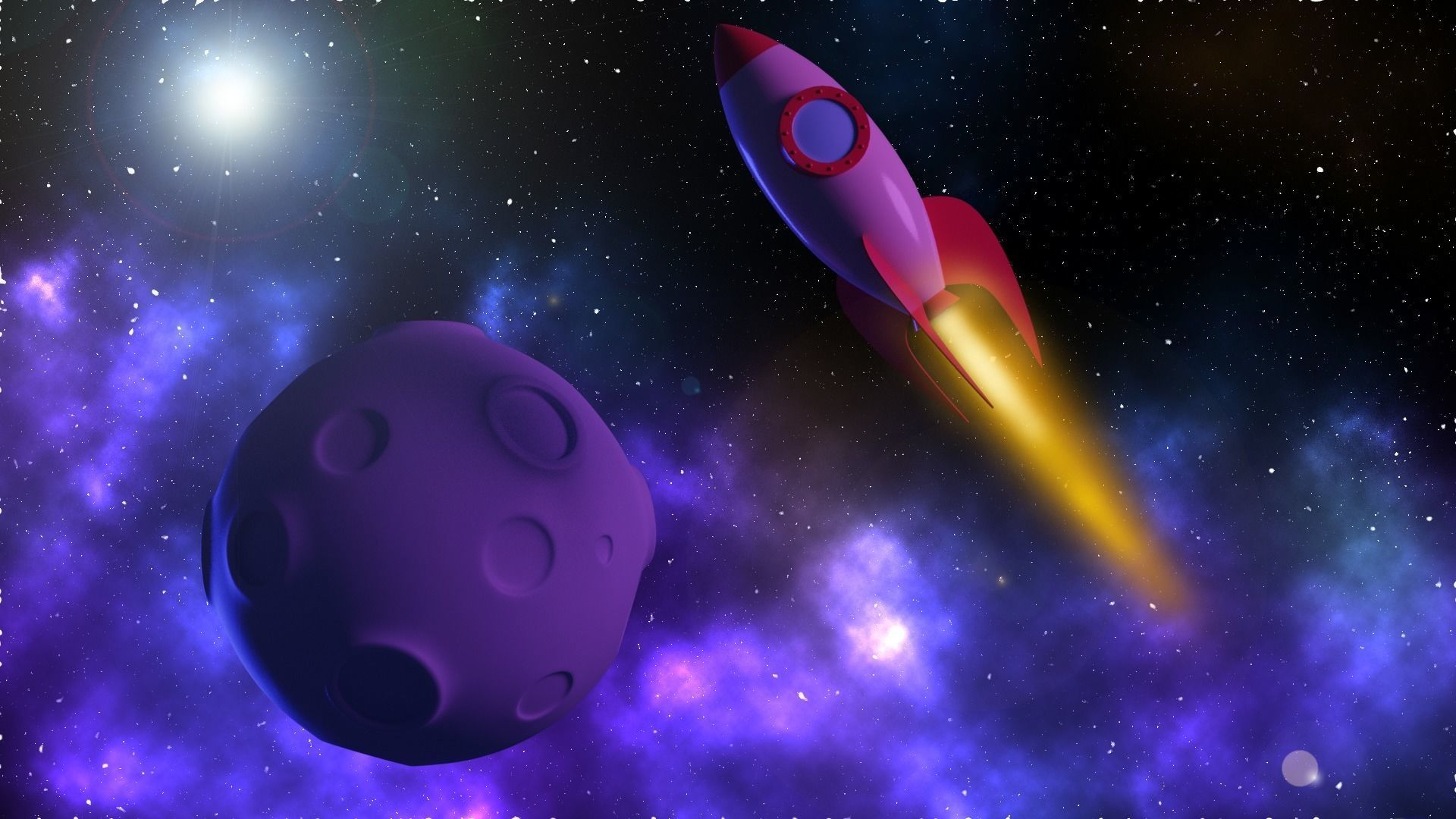 Cartoon Spaceships Pack Low-poly 3D model_1