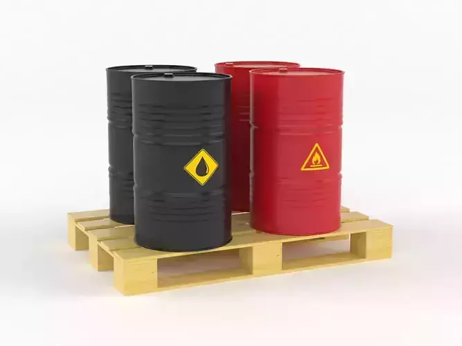 Steel Barrel with Pallet