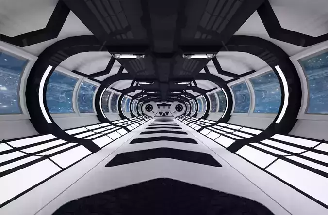 SCI FI INTERIOR SCENE SPACE SHIP