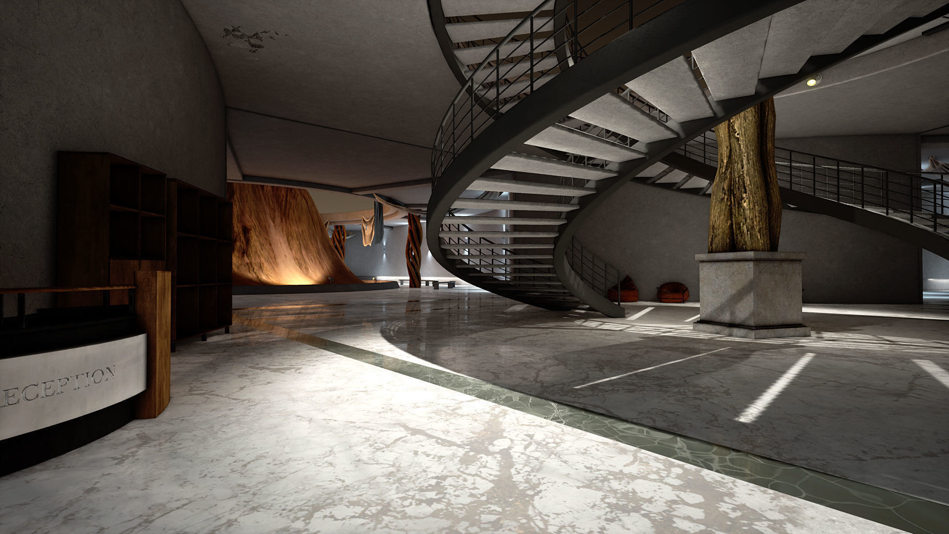 Gallery of Nature Low-poly 3D model_1