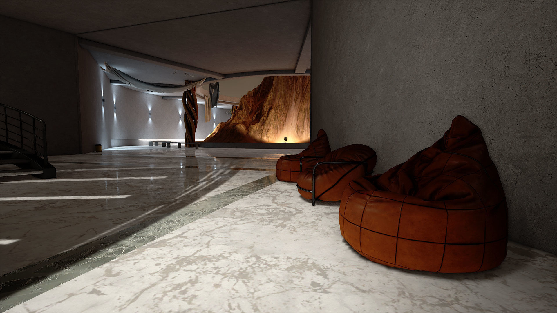 Gallery of Nature Low-poly 3D model_2