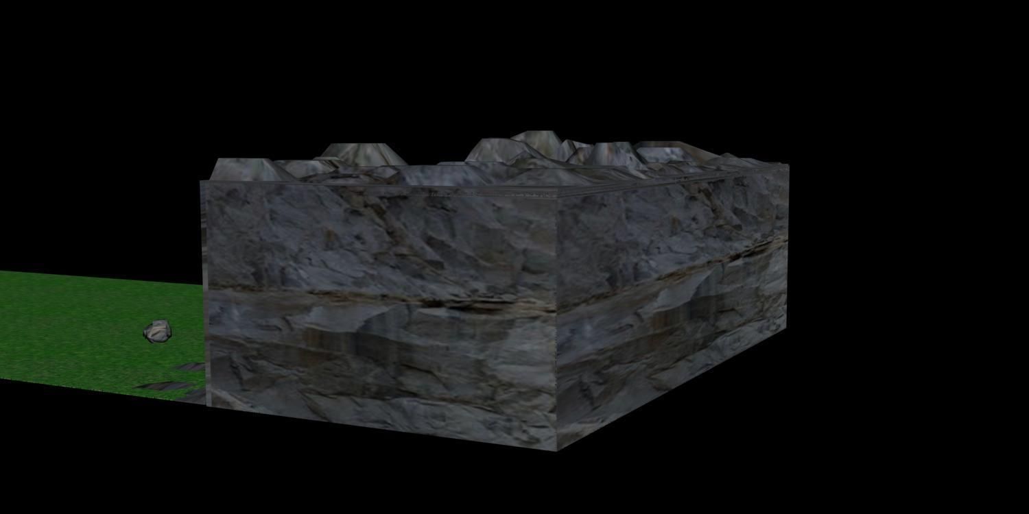 Animated Water Fall 3D model_2