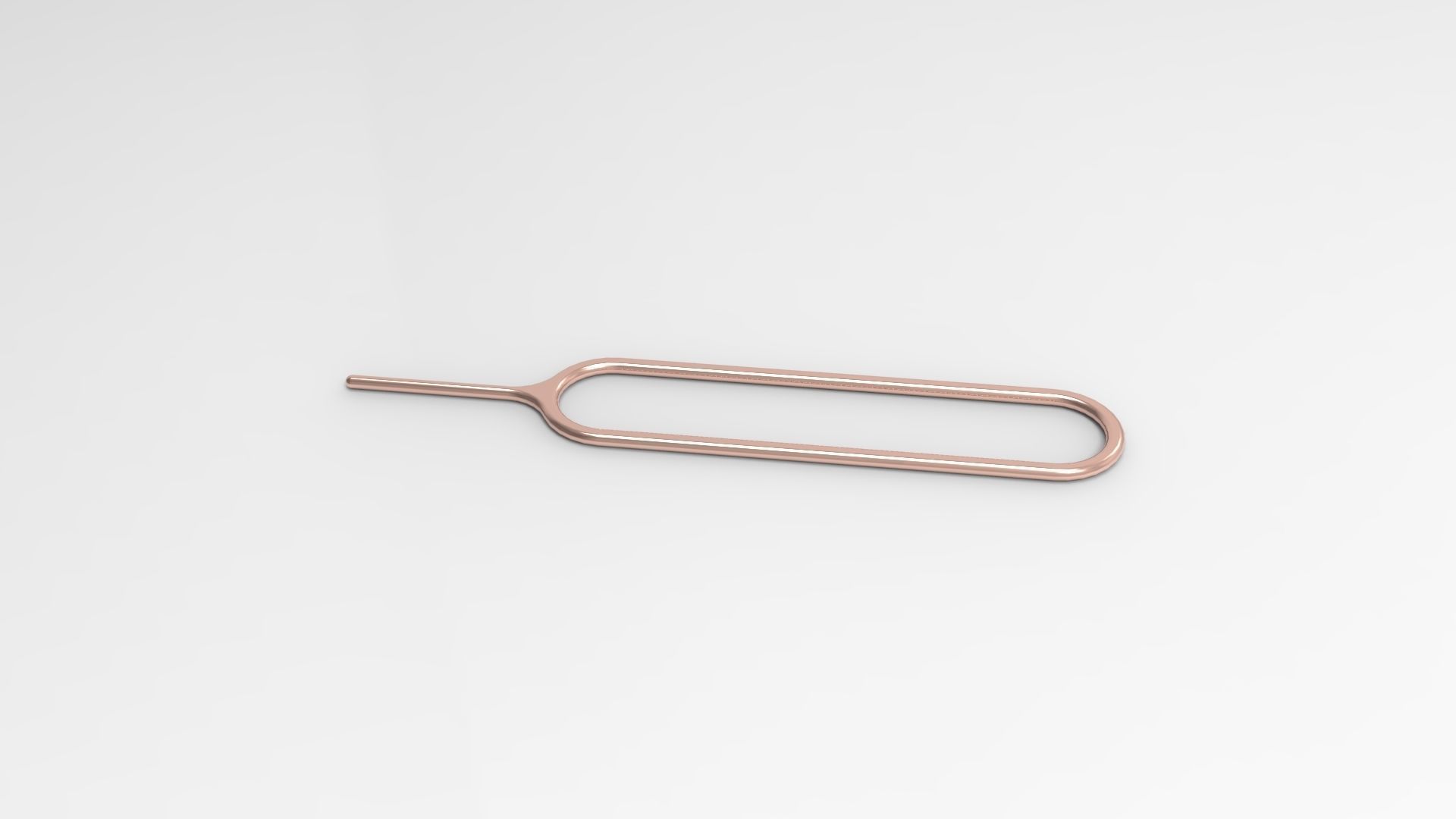 Sim-Removal-Ejector-Pin gold plated key ring 3D print model_1