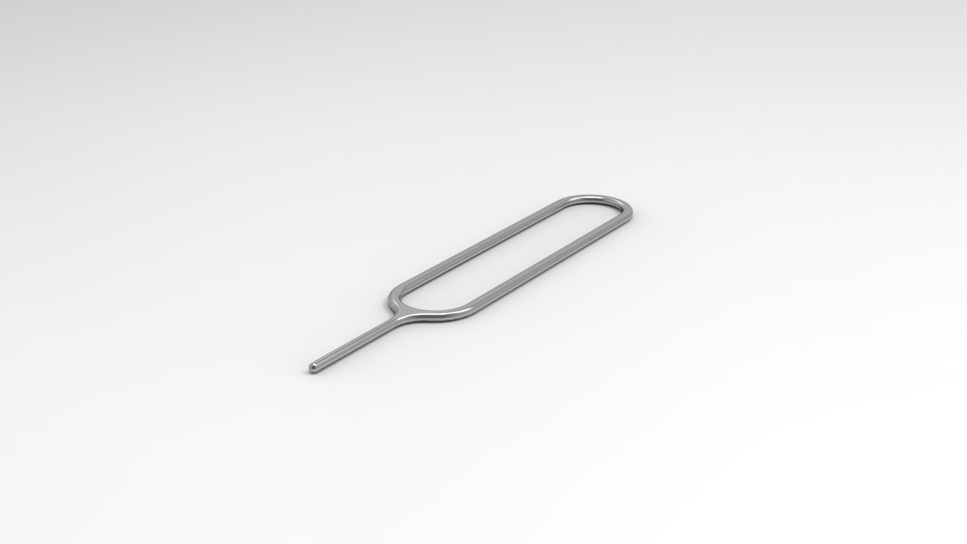 Sim-Removal-Ejector-Pin gold plated key ring 3D print model_3