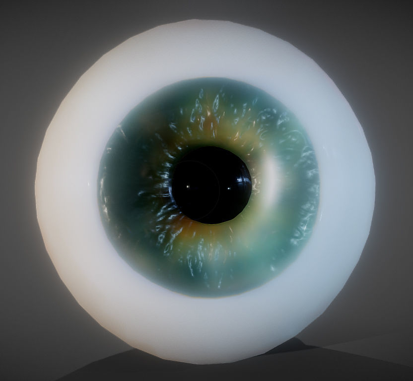 The Eye Low-poly 3D model_1