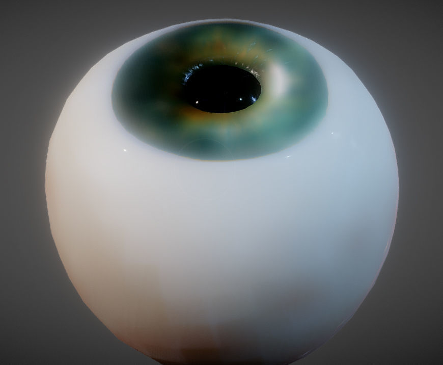 The Eye Low-poly 3D model_2