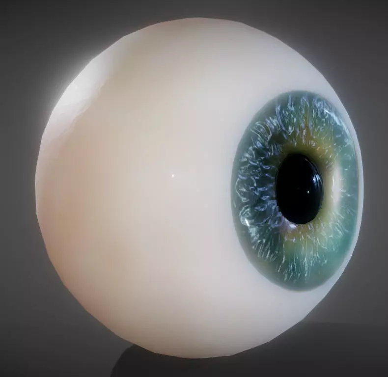 The Eye Low-poly 3D model_0