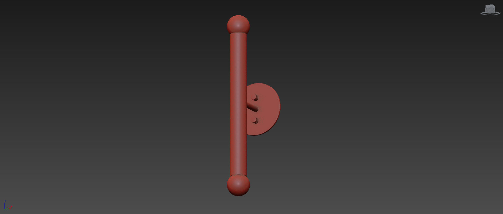 Miro 2 - Brass Vanity Wall Sconce 3D model_7