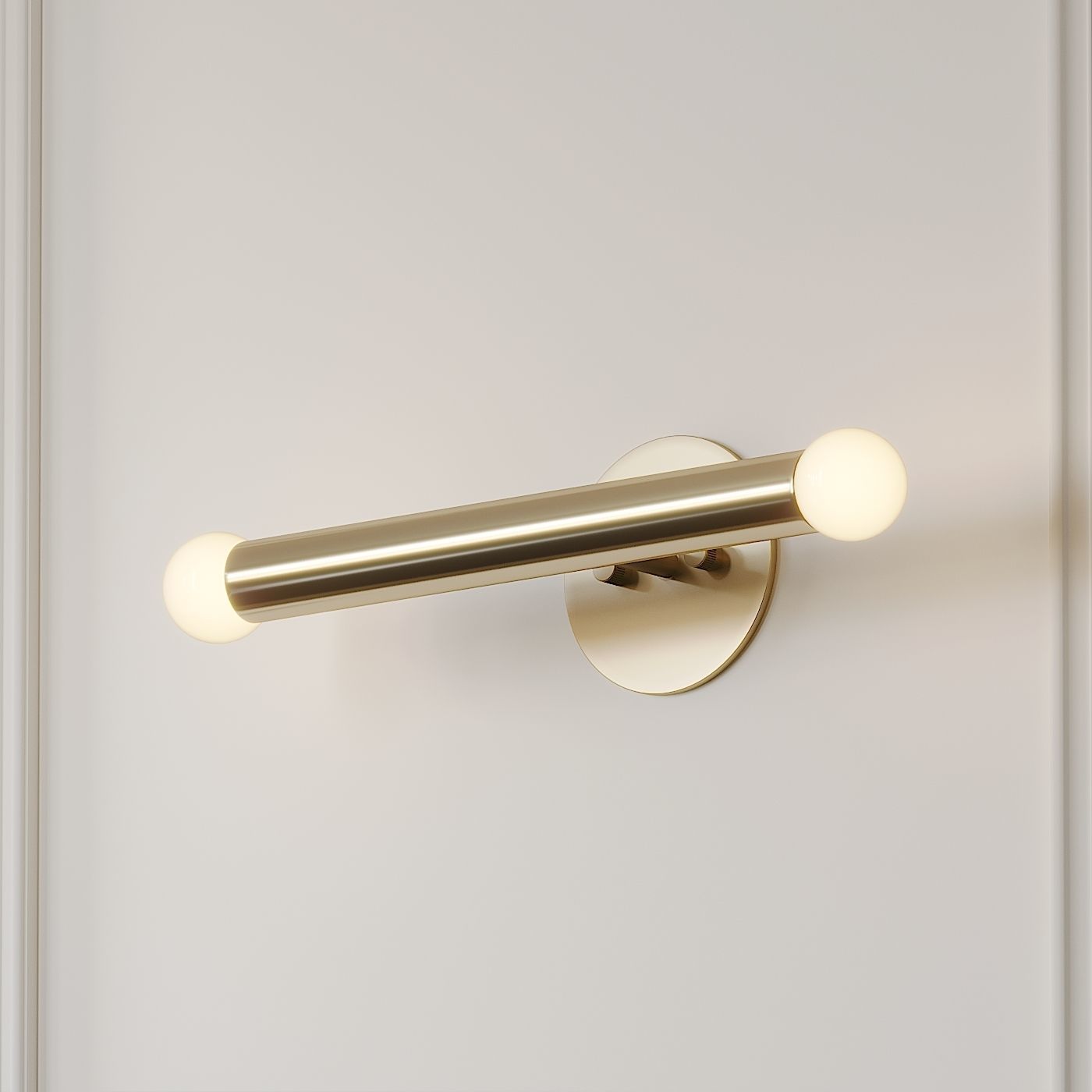 Miro 2 - Brass Vanity Wall Sconce 3D model_2