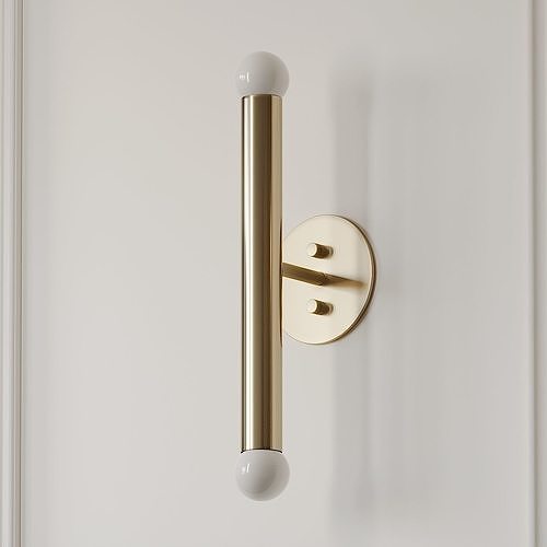 Miro 2 - Brass Vanity Wall Sconce 3D model