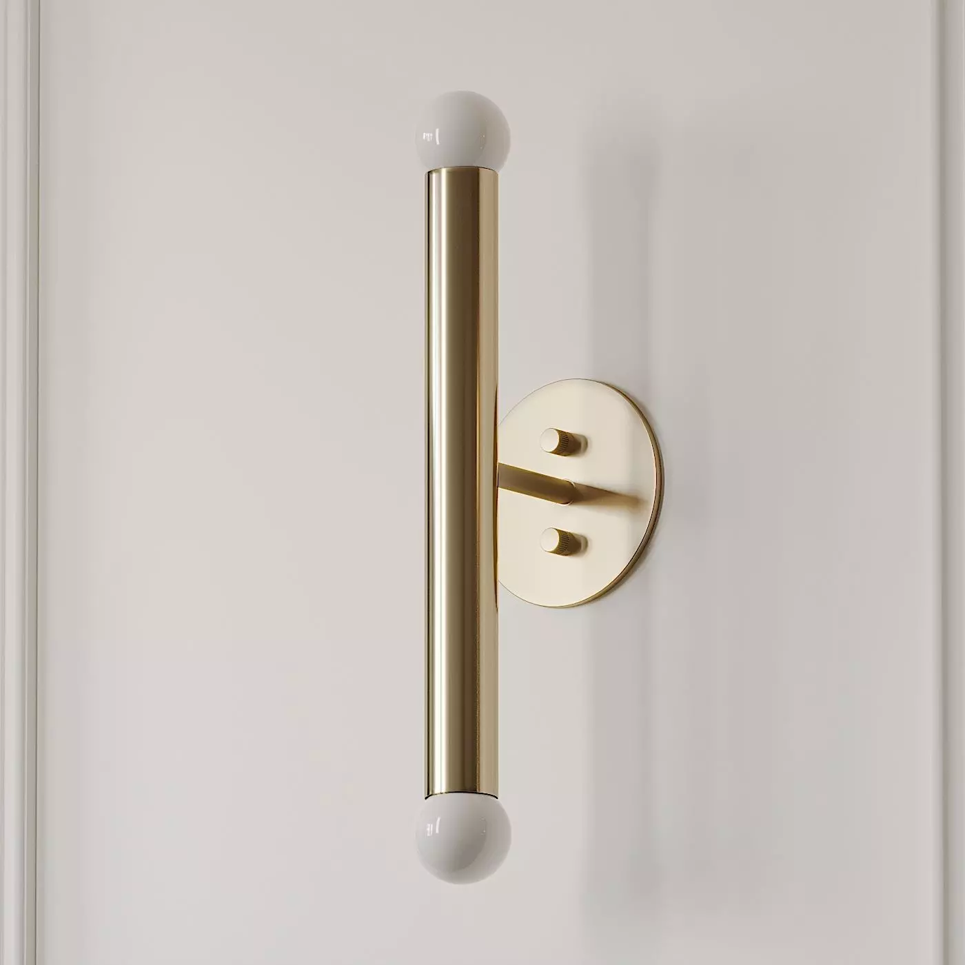 Miro 2 - Brass Vanity Wall Sconce 3D model_0