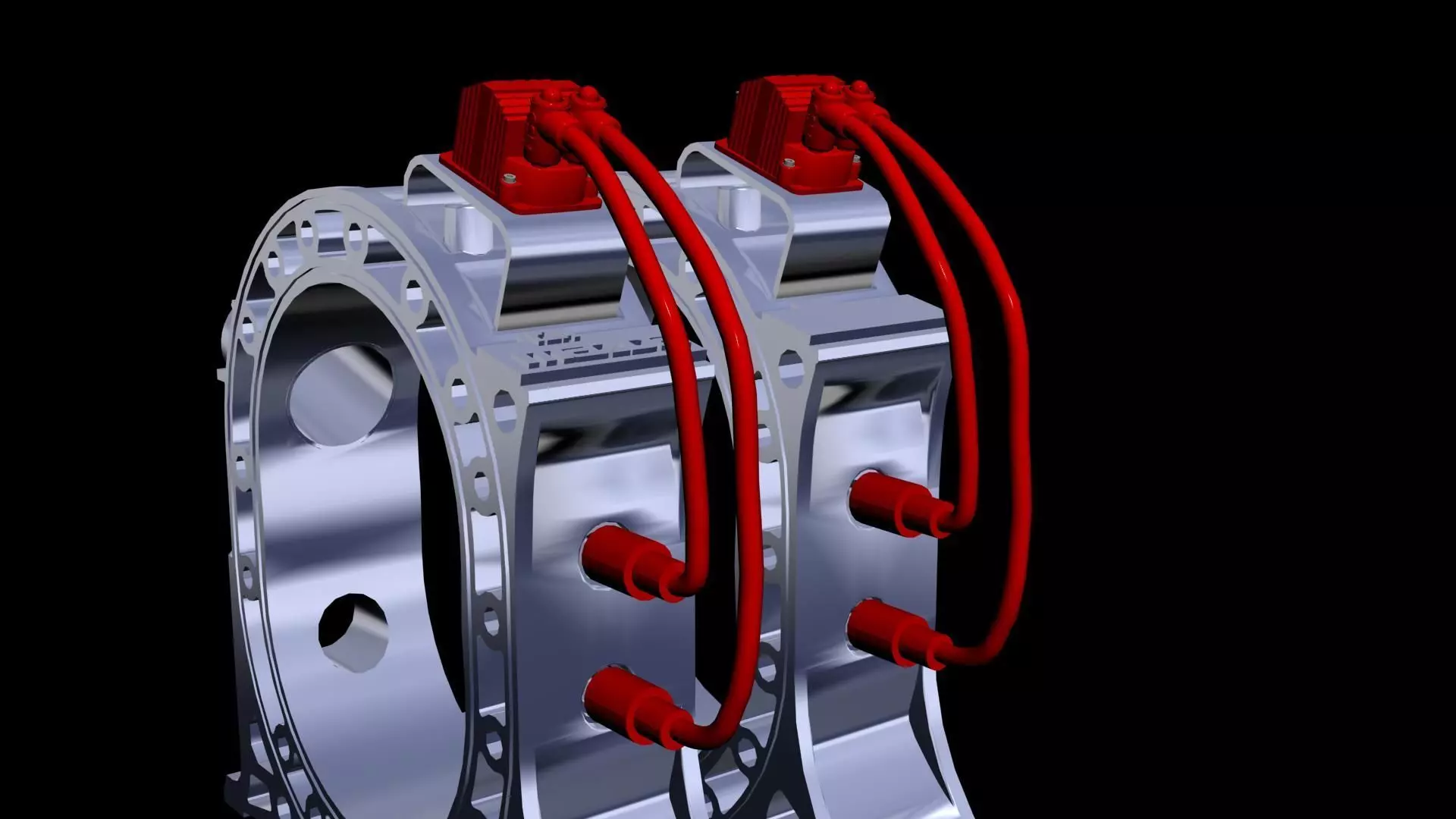 MSD ignition performance part - rotary engine Low-poly 3D model_0
