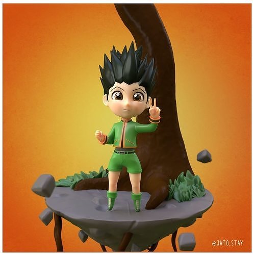 Chibi base mesh V2 Low-poly 3D model