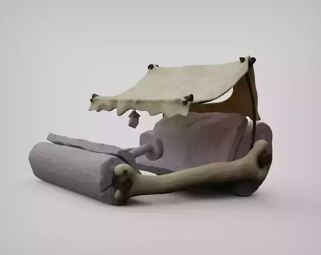 Stone Age Hot Rod 3D model