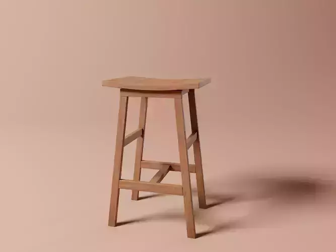 Wood Stool 