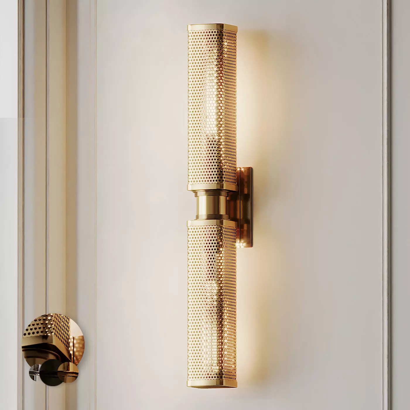 Oxon Hill 2-Light Wall Sconce 3 Colors 3D model_0