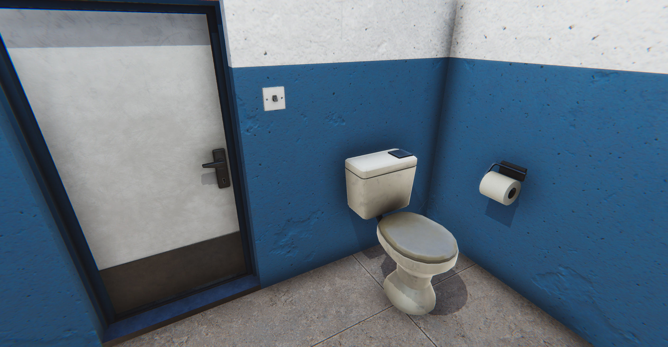 Modular Car Service Low-poly 3D model_10