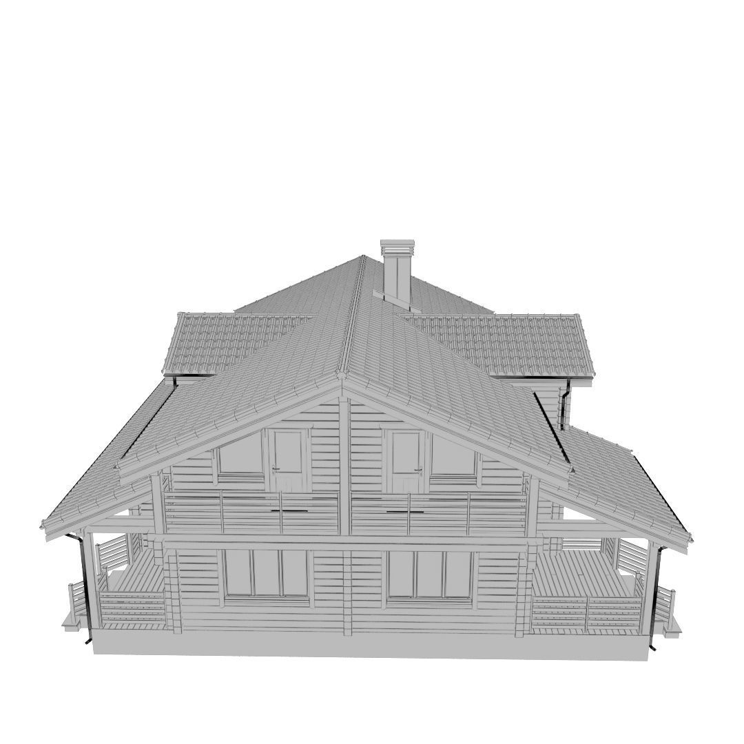 Private house 015 3D model_7