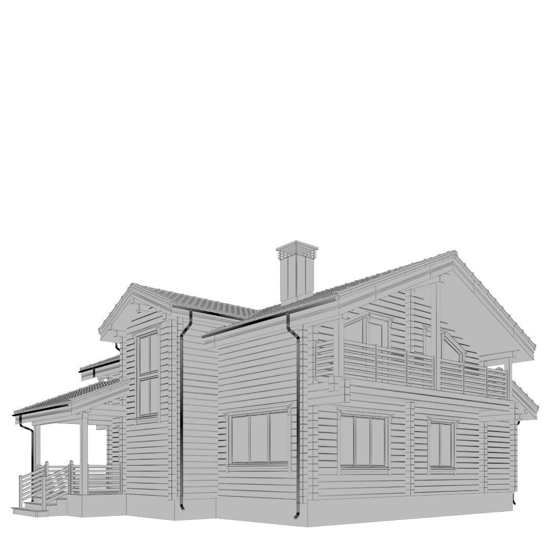 Private house 015 3D model_6
