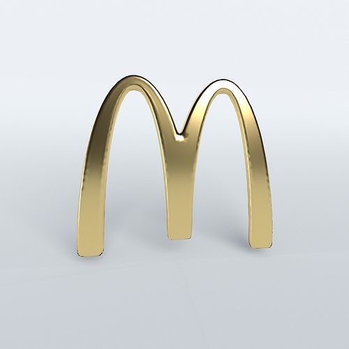Mcdonald Logo 05 Free low-poly 3D model