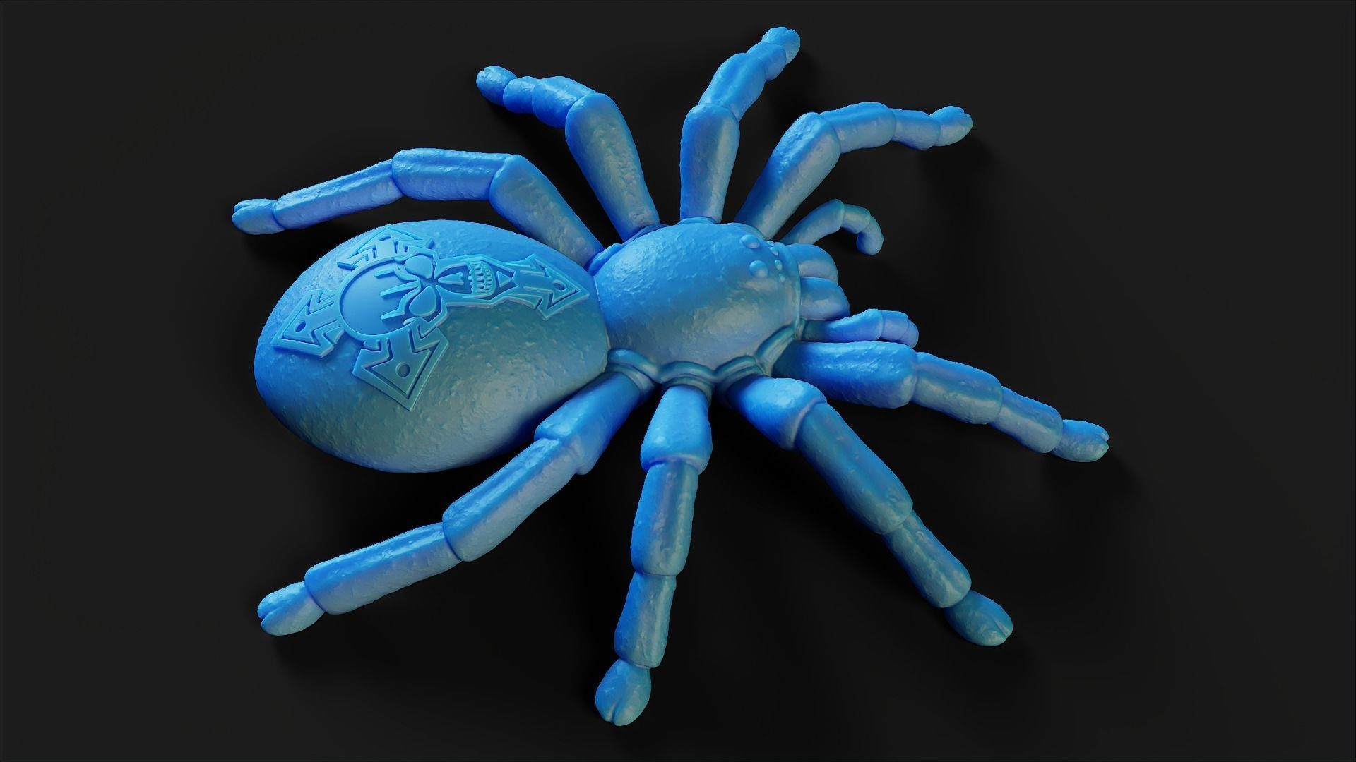 Stylized Spider 3D print model_7