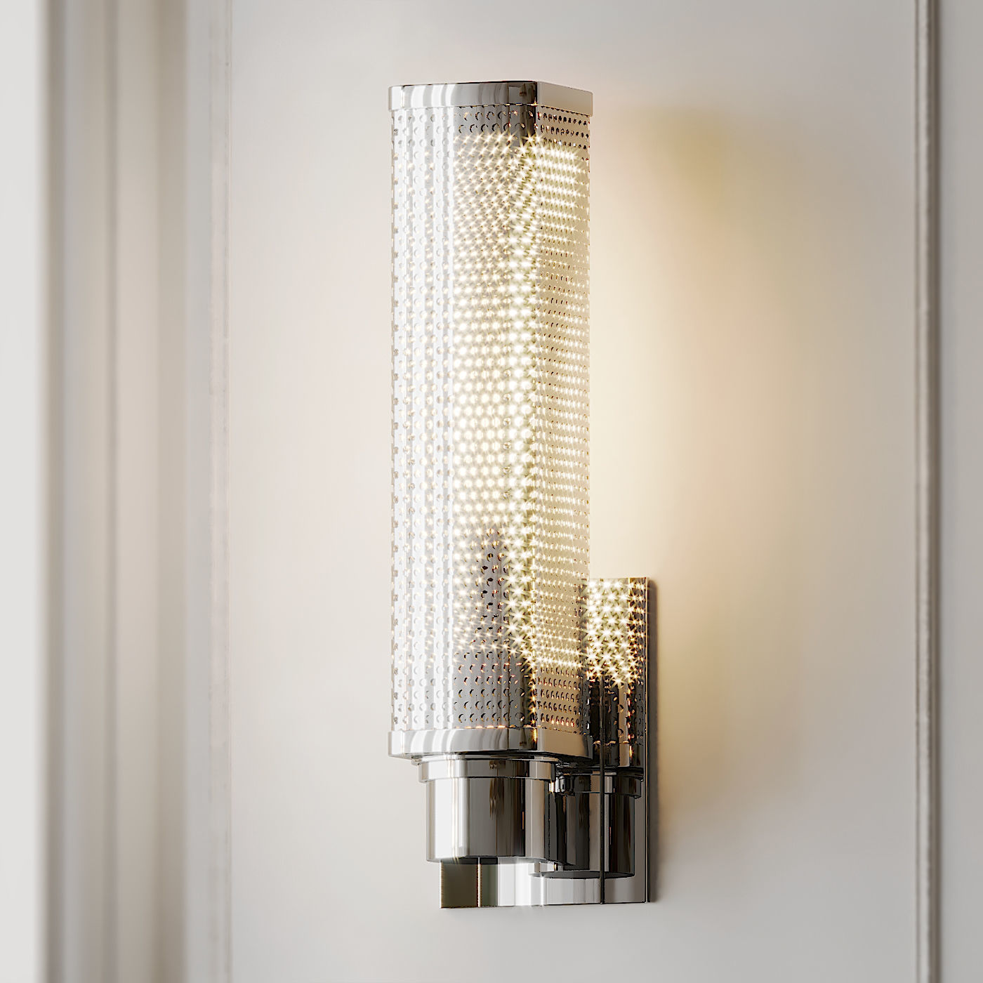 Oxon Hill 1-Light Armed Wall Sconce by Brayden Studio 3D model_1