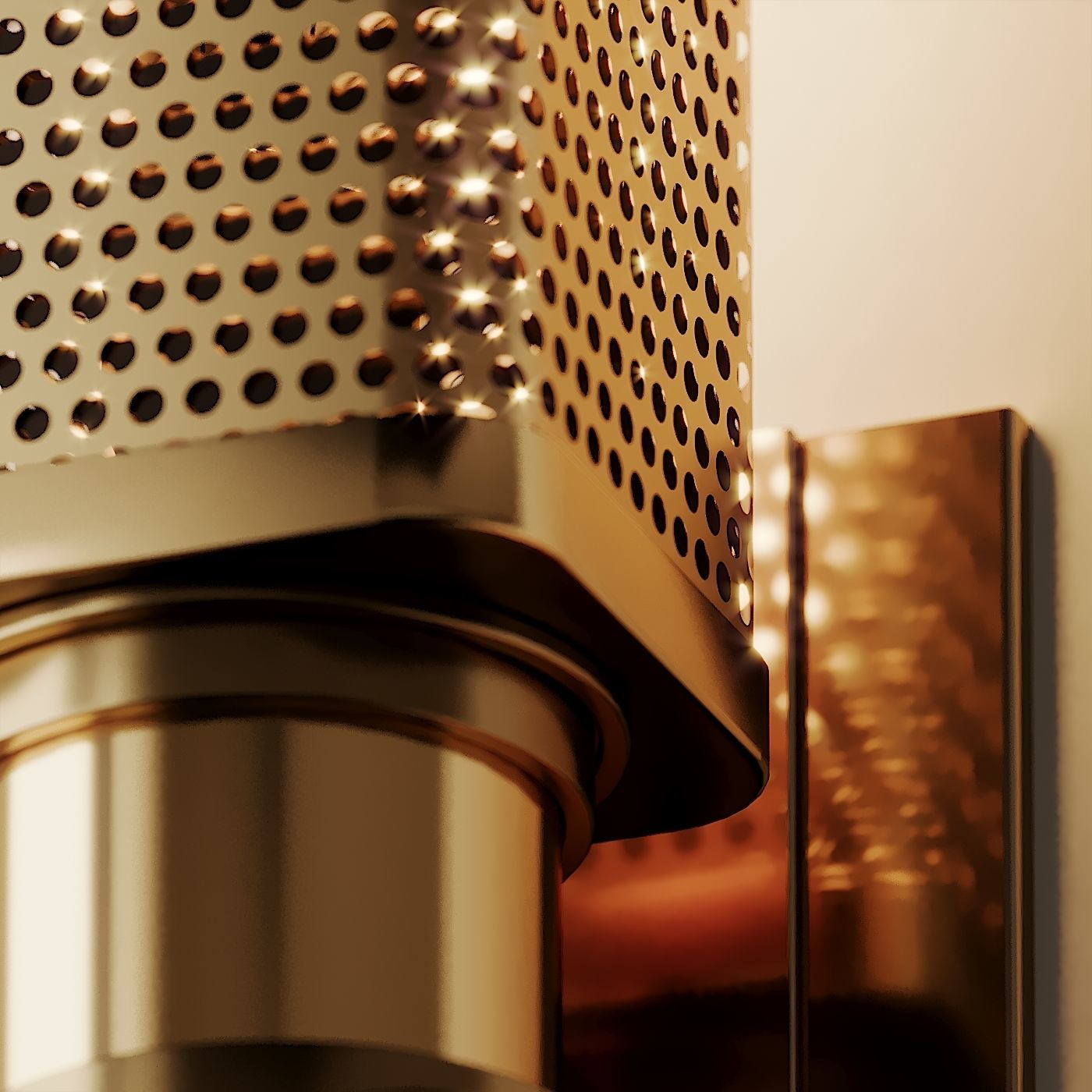 Oxon Hill 1-Light Armed Wall Sconce by Brayden Studio 3D model_5