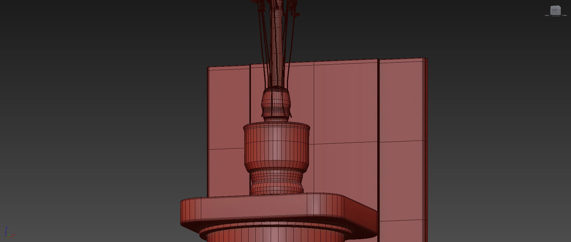 Oxon Hill 1-Light Armed Wall Sconce by Brayden Studio 3D model_8