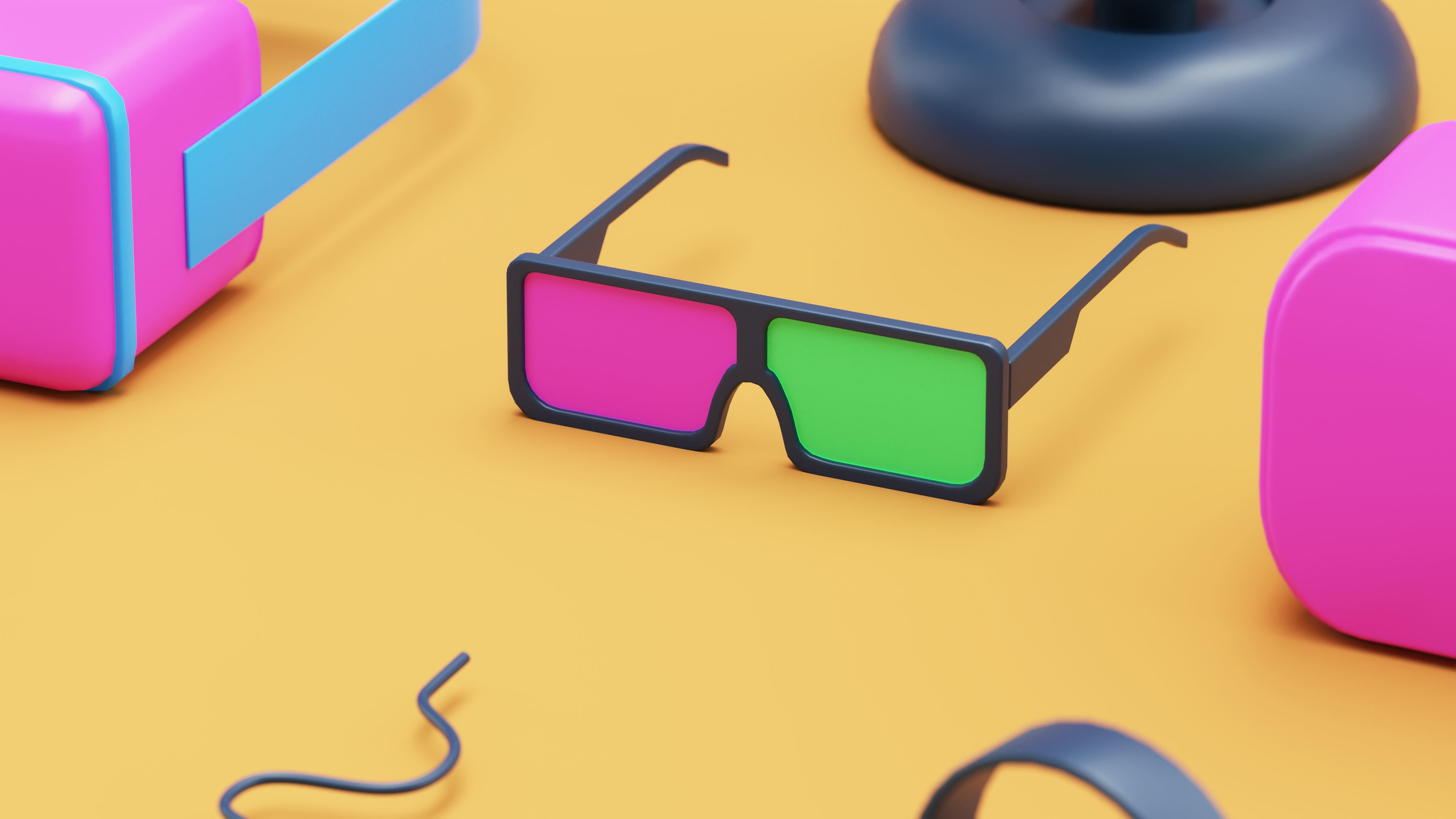 Games Equipment Cartoon Simple 3D Style 3D model_1