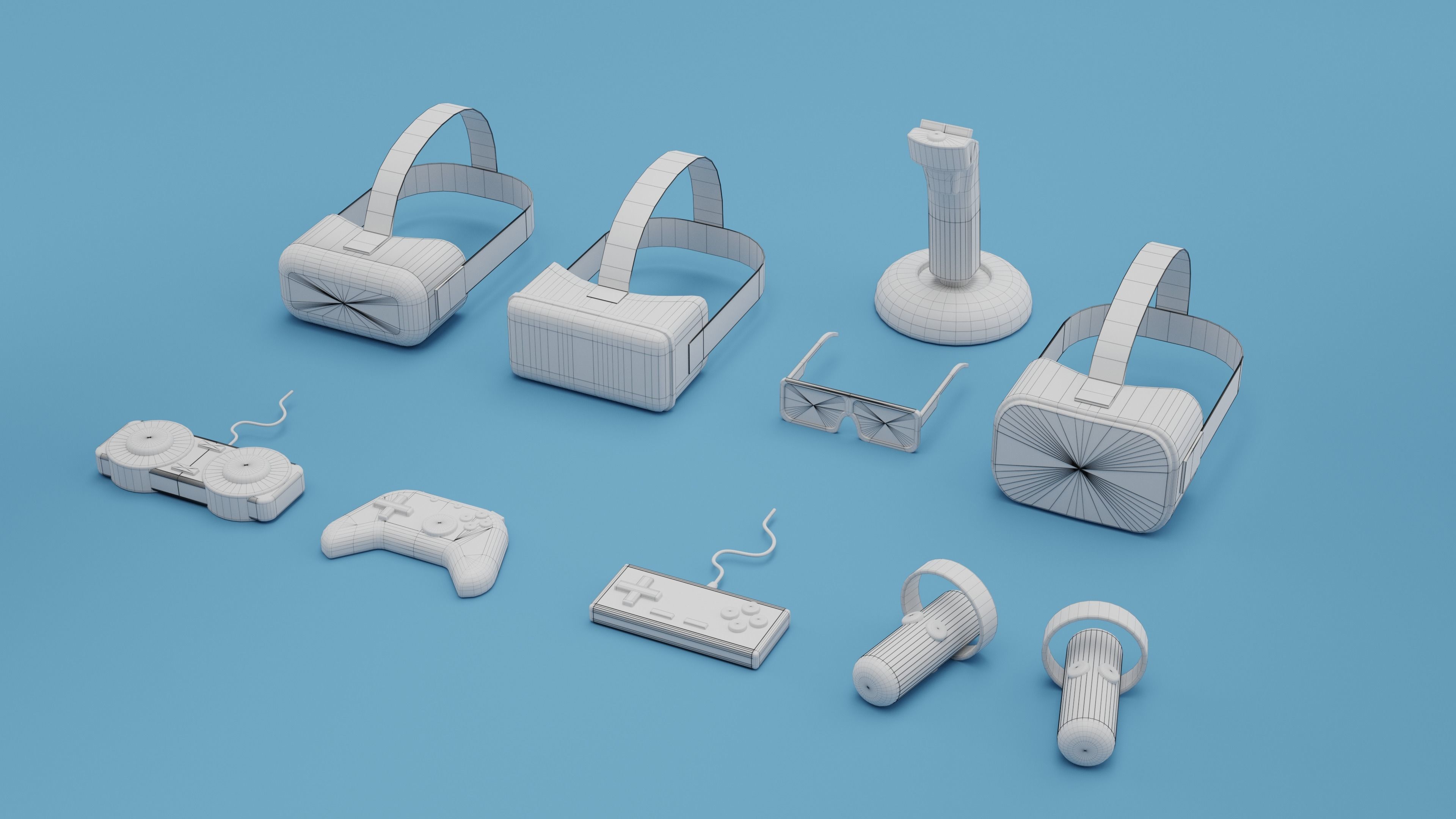 Games Equipment Cartoon Simple 3D Style 3D model_5