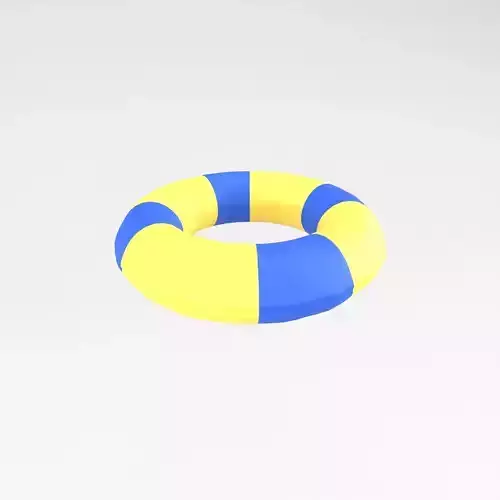 Cartoon Pool Float Ring v1 001