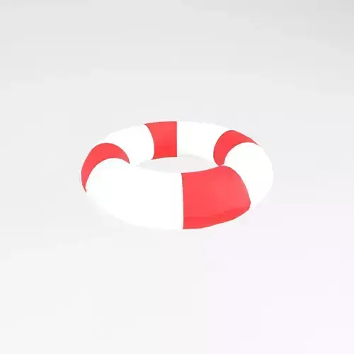 Cartoon Pool Float Ring v1 002