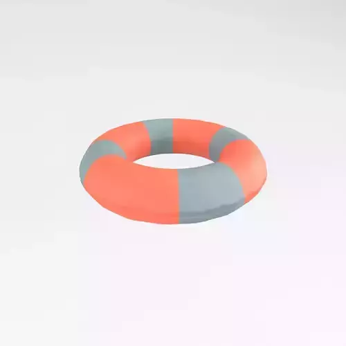 Cartoon Pool Float Ring v1 003