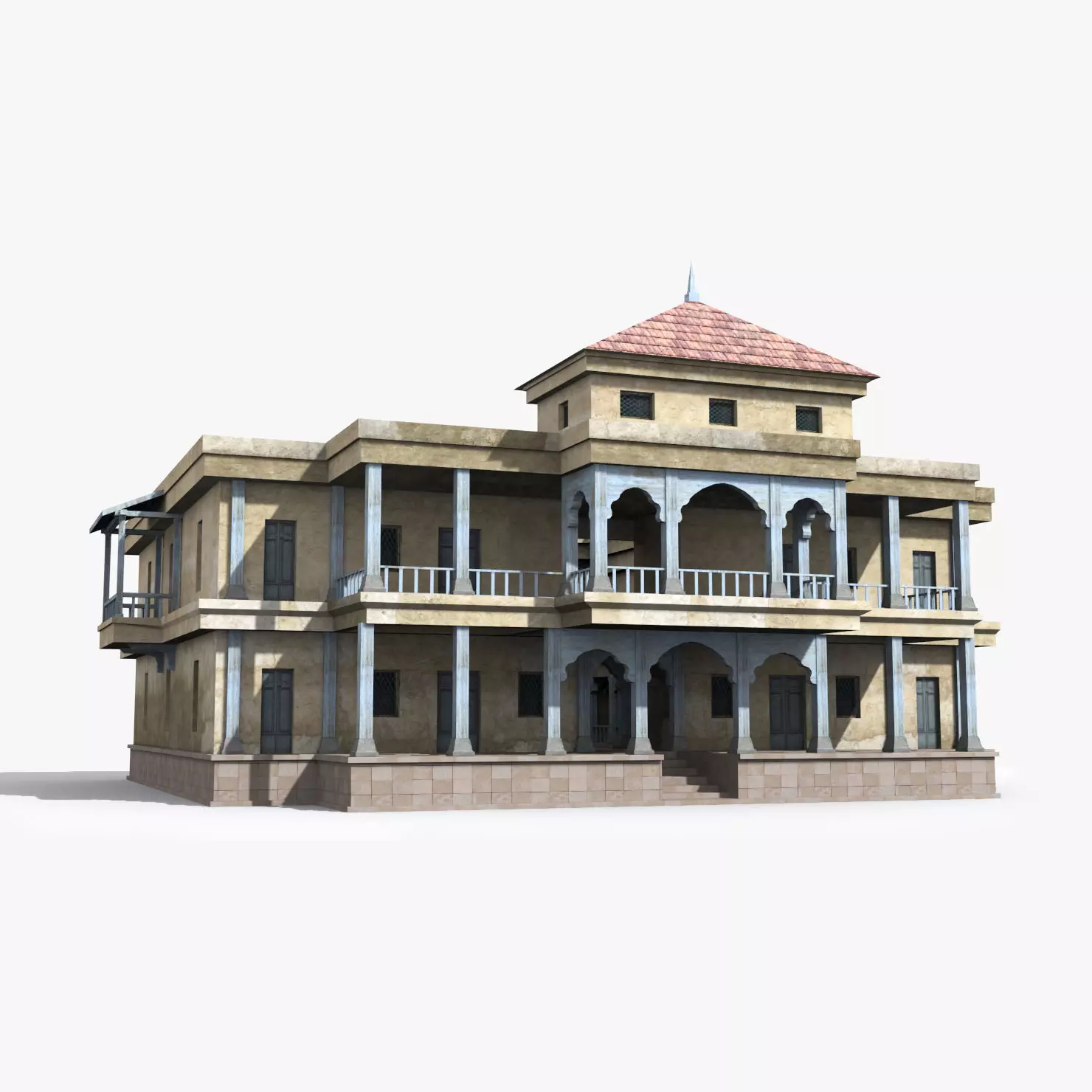 Arab x10 Low-poly 3D model