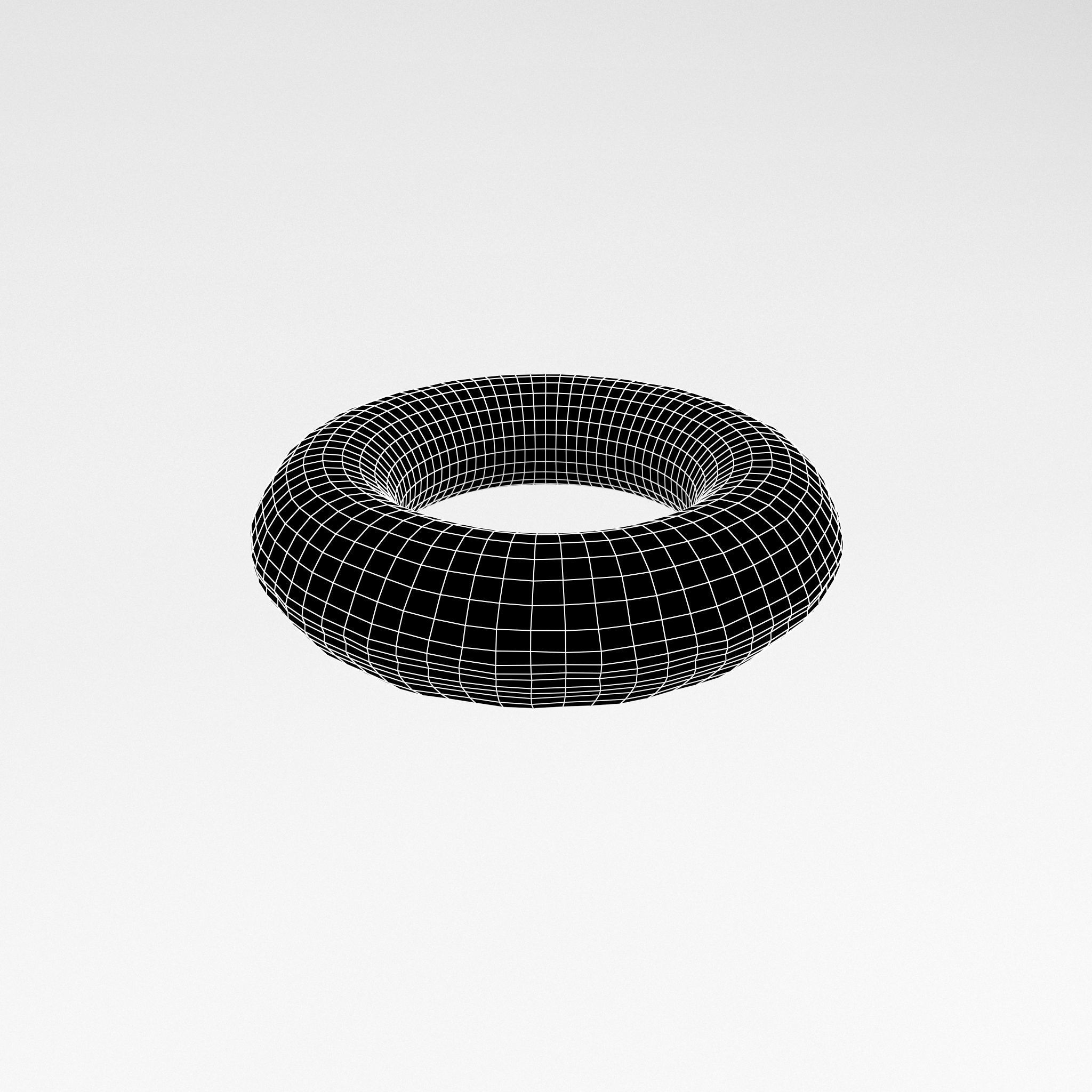 Cartoon Pool Float Ring v1 008 Low-poly 3D model_4